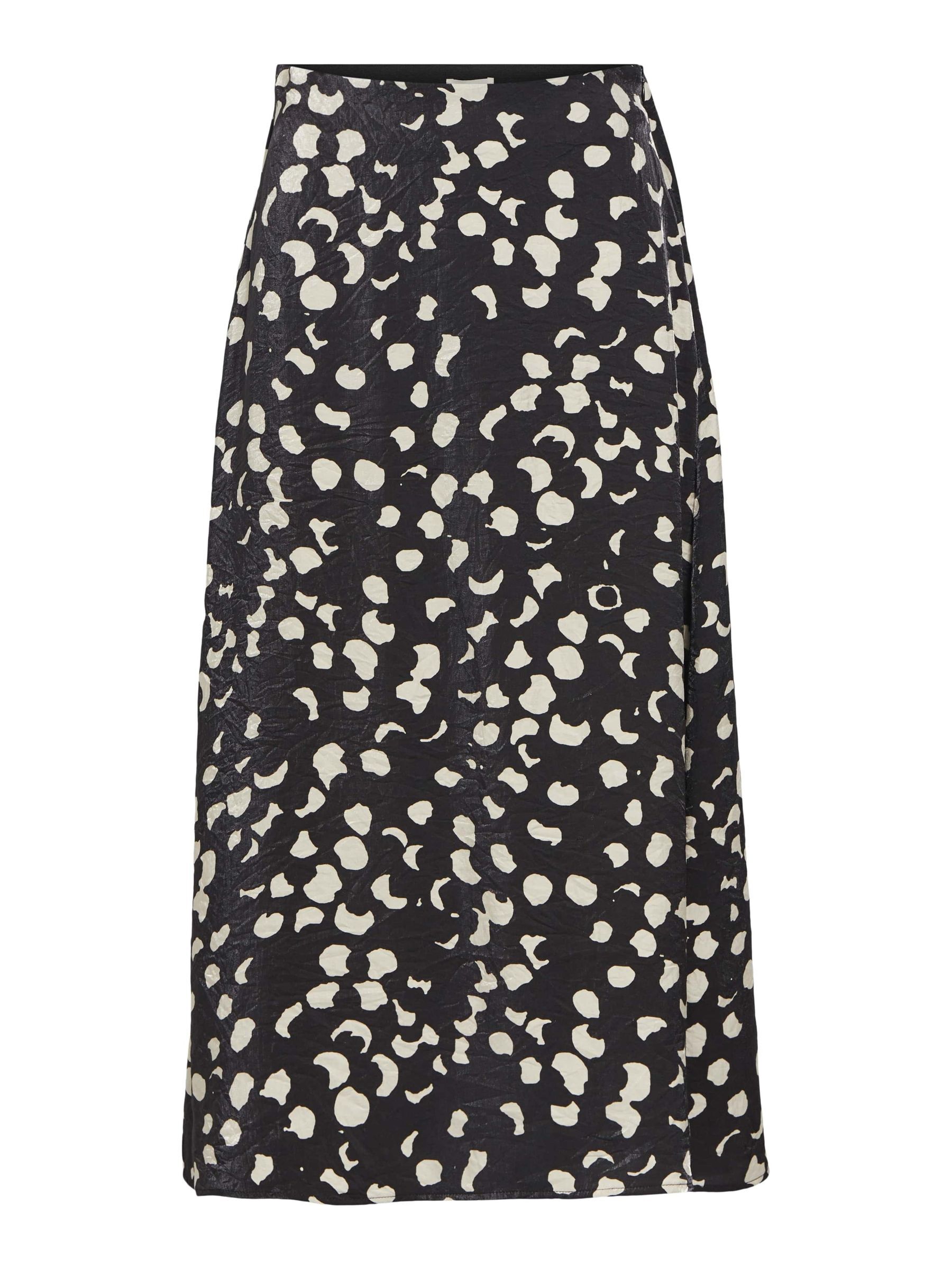 TAILLE HAUTE JUPE MI LONGUE Noir .OBJECT CI Belgique