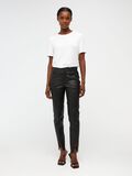 Object Collectors Item COUPE SLIM PANTALON EN CUIR, Black, highres - 23036245_Black_005.jpg