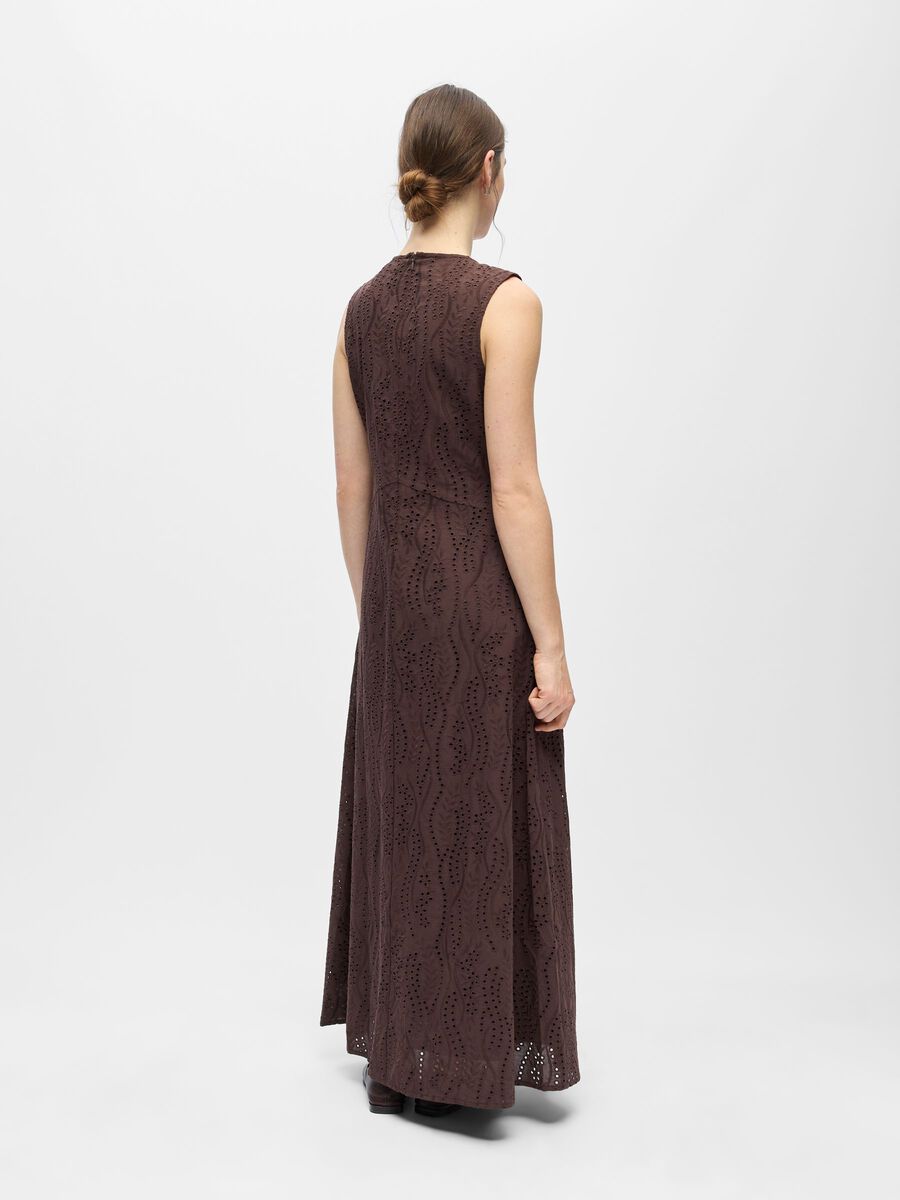 Product carousel image - SLEEVELESS MAXI DRESS, Seal Brown | 2