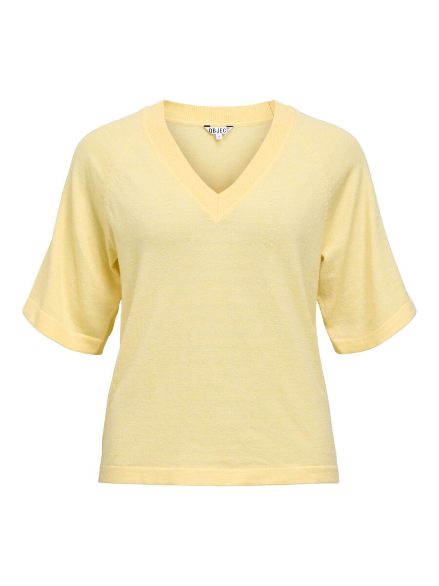 Product carousel image - OBJTHESS KNITTED TOP, Sunlight | 2