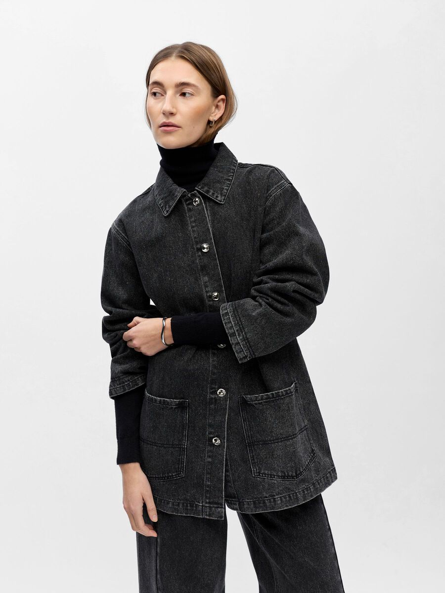 Carousel image - DENIM SHIRT, Black Denim | 3