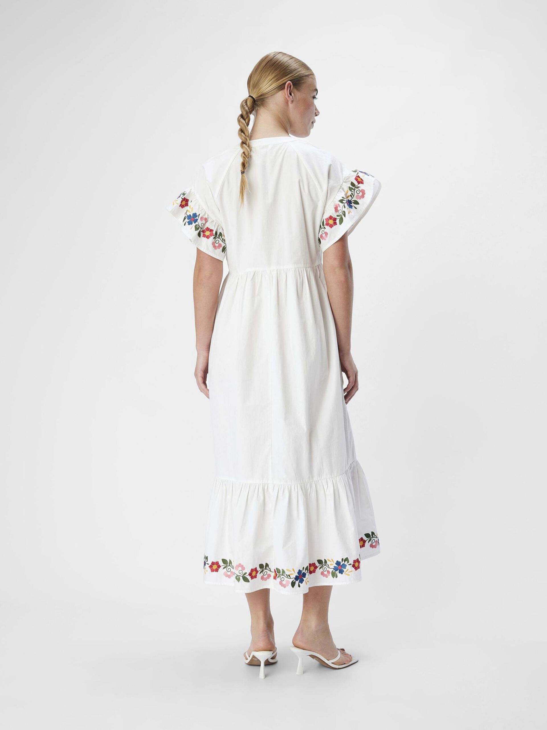 Carousel image - EMBROIDERED MAXI DRESS, Tofu | 3