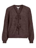 Product image thumbnail - BOW CARDIGAN, Seal Brown | 1