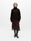 Product image thumbnail - HIGH NECK JUMPER, Seal Brown | 4