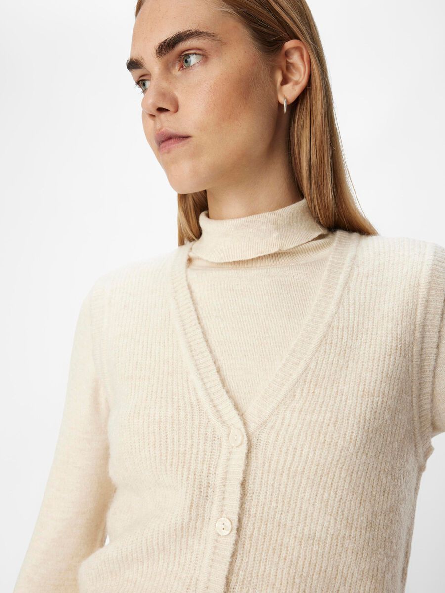 Carousel image - KNITTED WAISTCOAT, Sandshell | 5