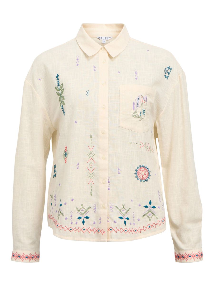 OBJECT EMBROIDERED SHIRT, Sandshell, highres - 23047173_Sandshell_1205839_001.jpg