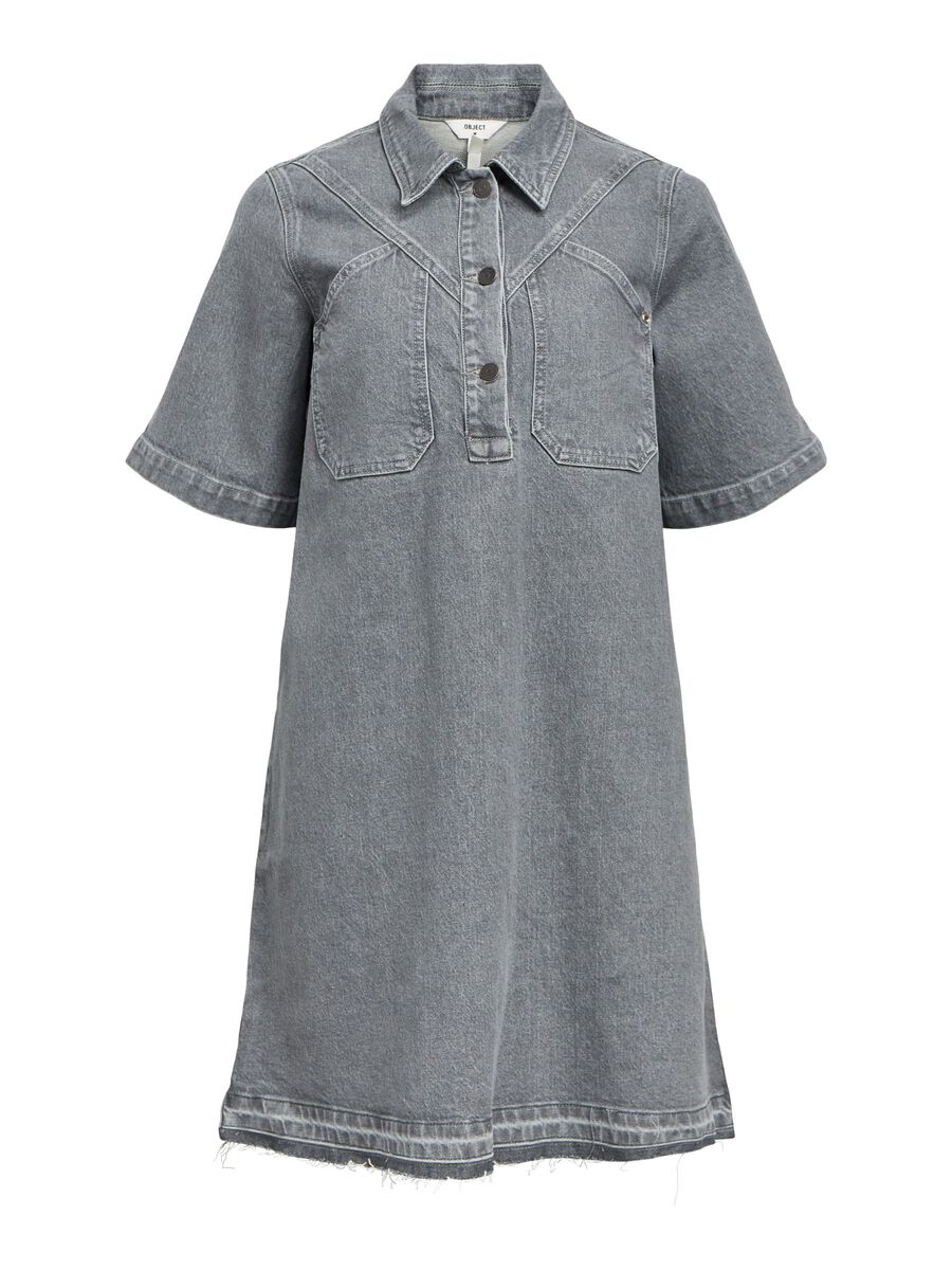 OBJECT DENIM MINI DRESS, Light Grey Denim, highres - 23045494_LightGreyDenim_001.jpg