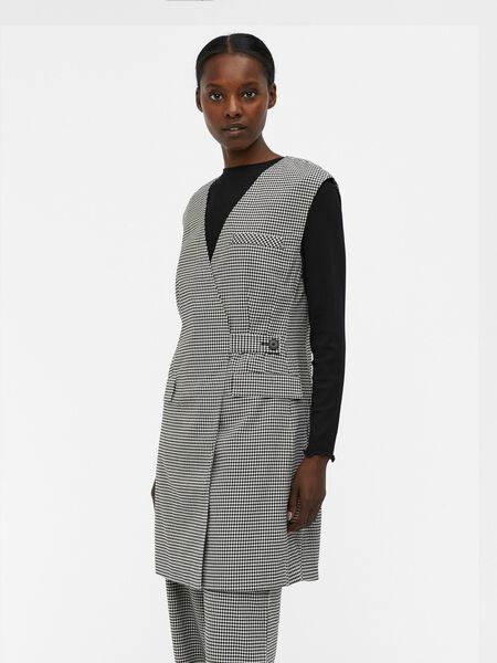 Object Collectors Item KARIERTES SPENCER-KLEID, Black, highres - 23040347_Black_982707_003.jpg
