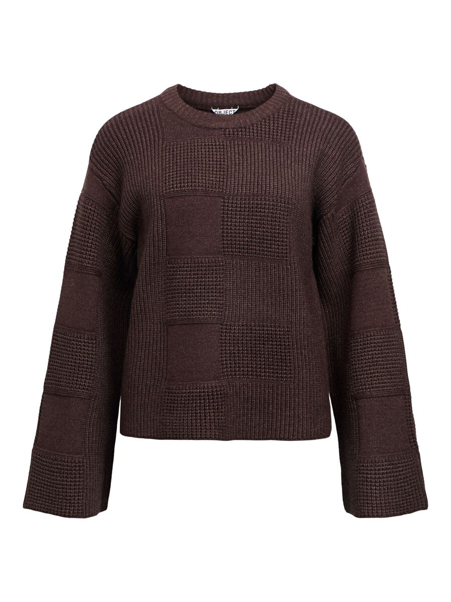Carousel image - KNITTED JUMPER, Seal Brown | 1