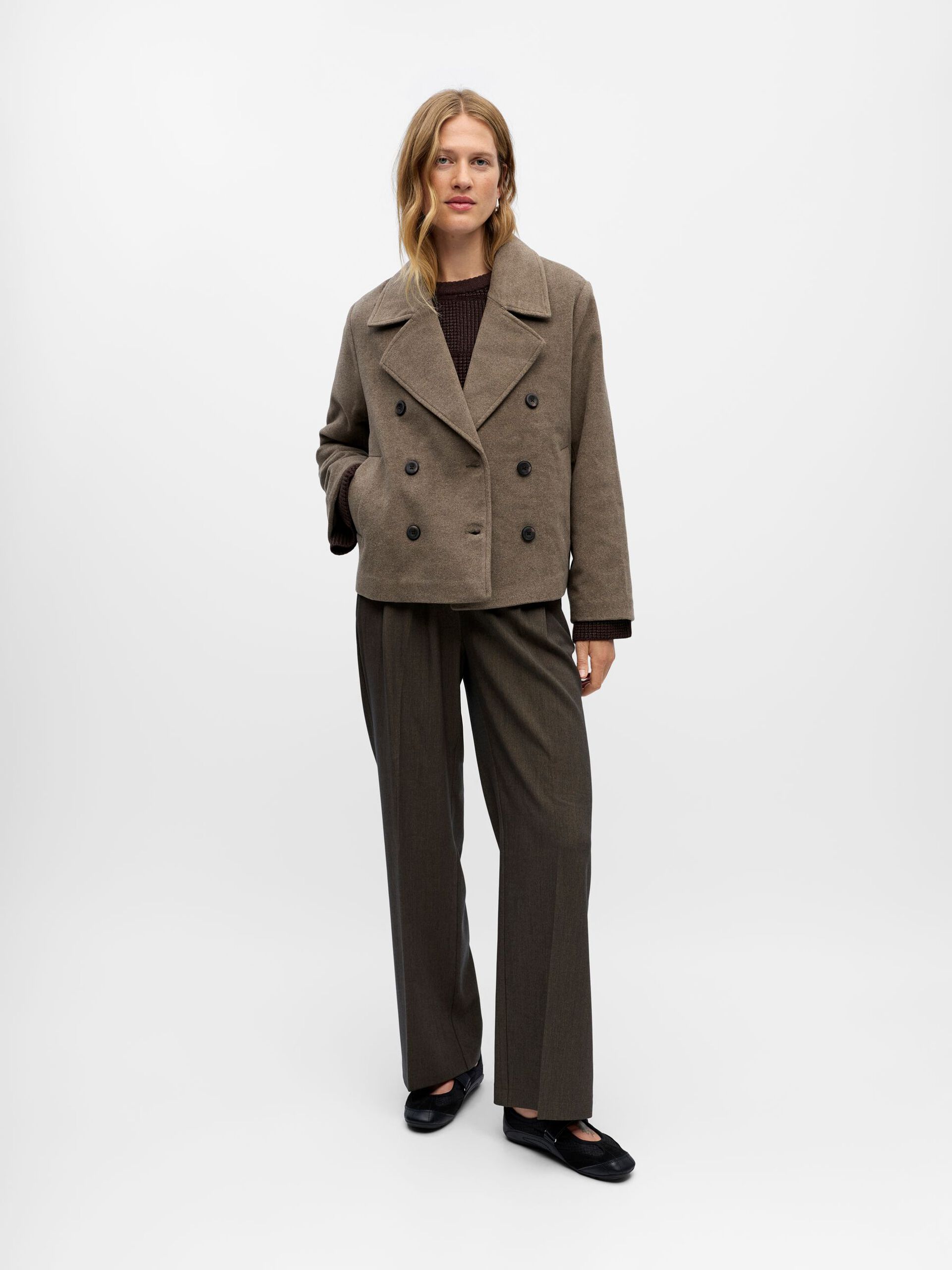 Carousel image - OBJKEILY SHORT JACKET, Morel | 4