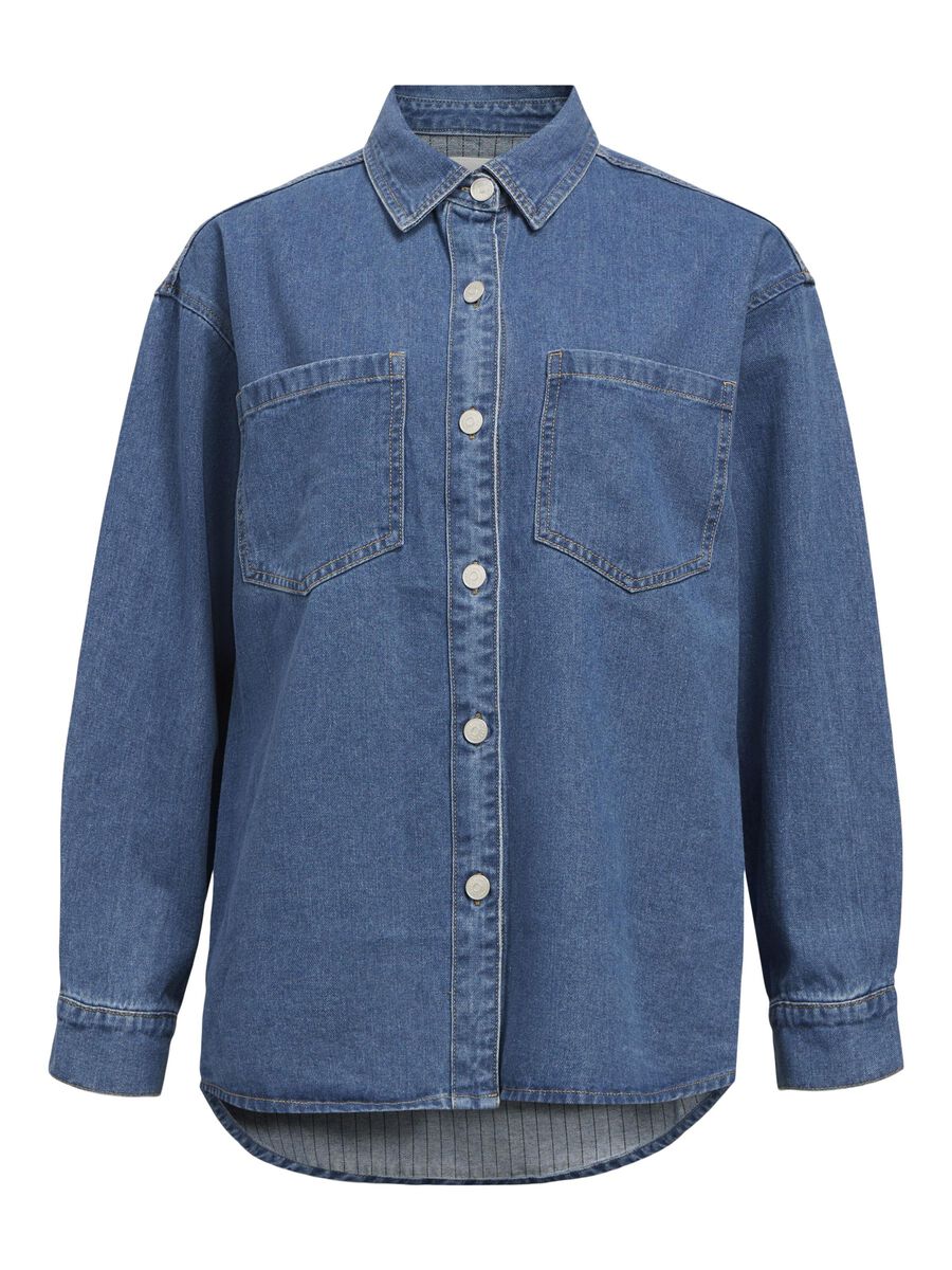 OBJECT DENIM SHIRT, Medium Blue Denim, highres - 23046549_MediumBlueDenim_1185381_001.jpg