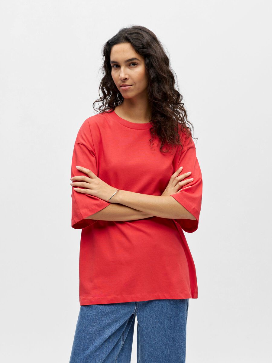 Product carousel image - OVERSIZED T-SHIRT, Poinsettia | 1