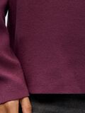 Product image thumbnail - V-HALS STRIKKET PULLOVER, Mauve Wine | 5