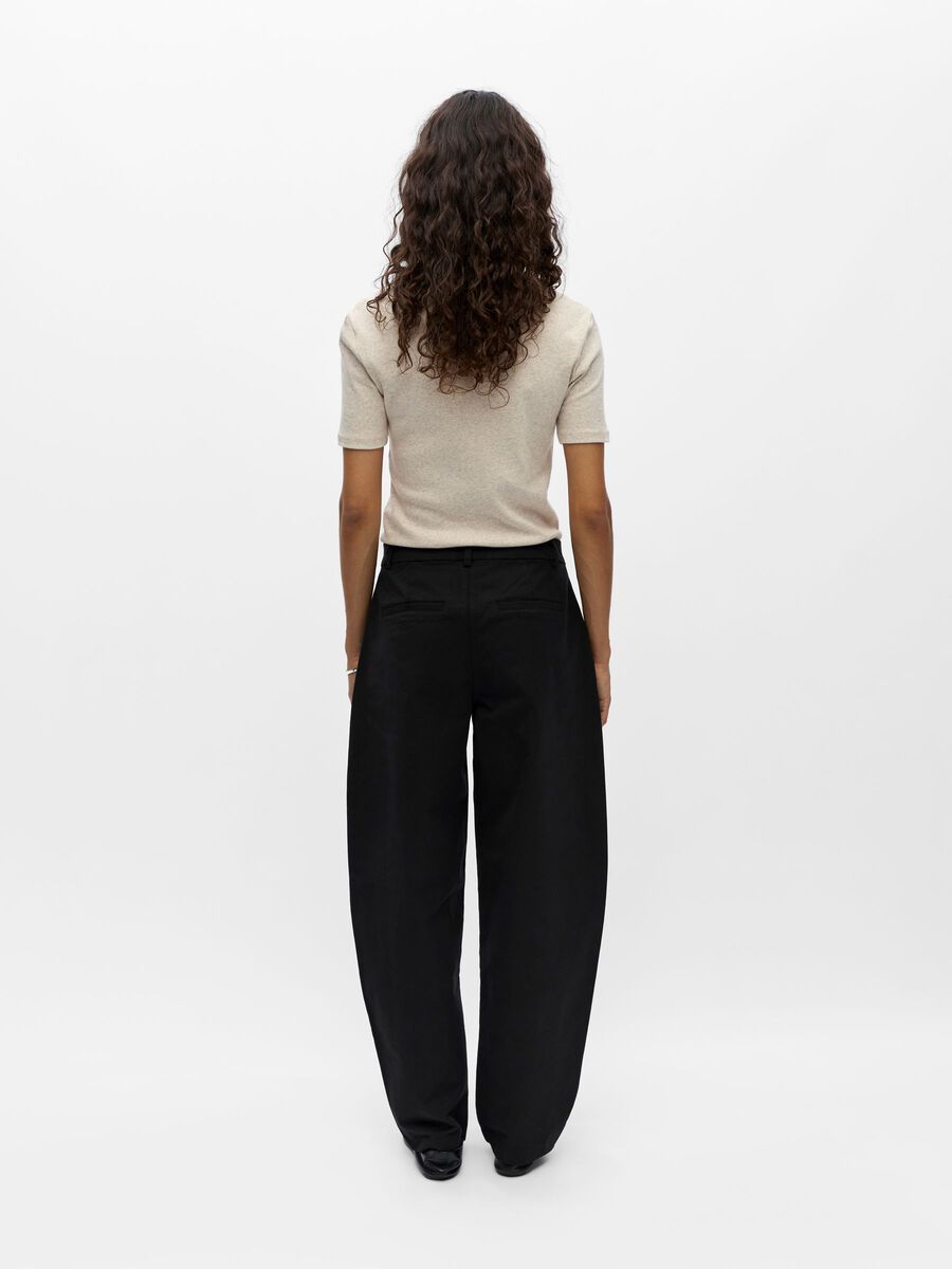 Product carousel image - BARREL FIT BROEK, Black | 2