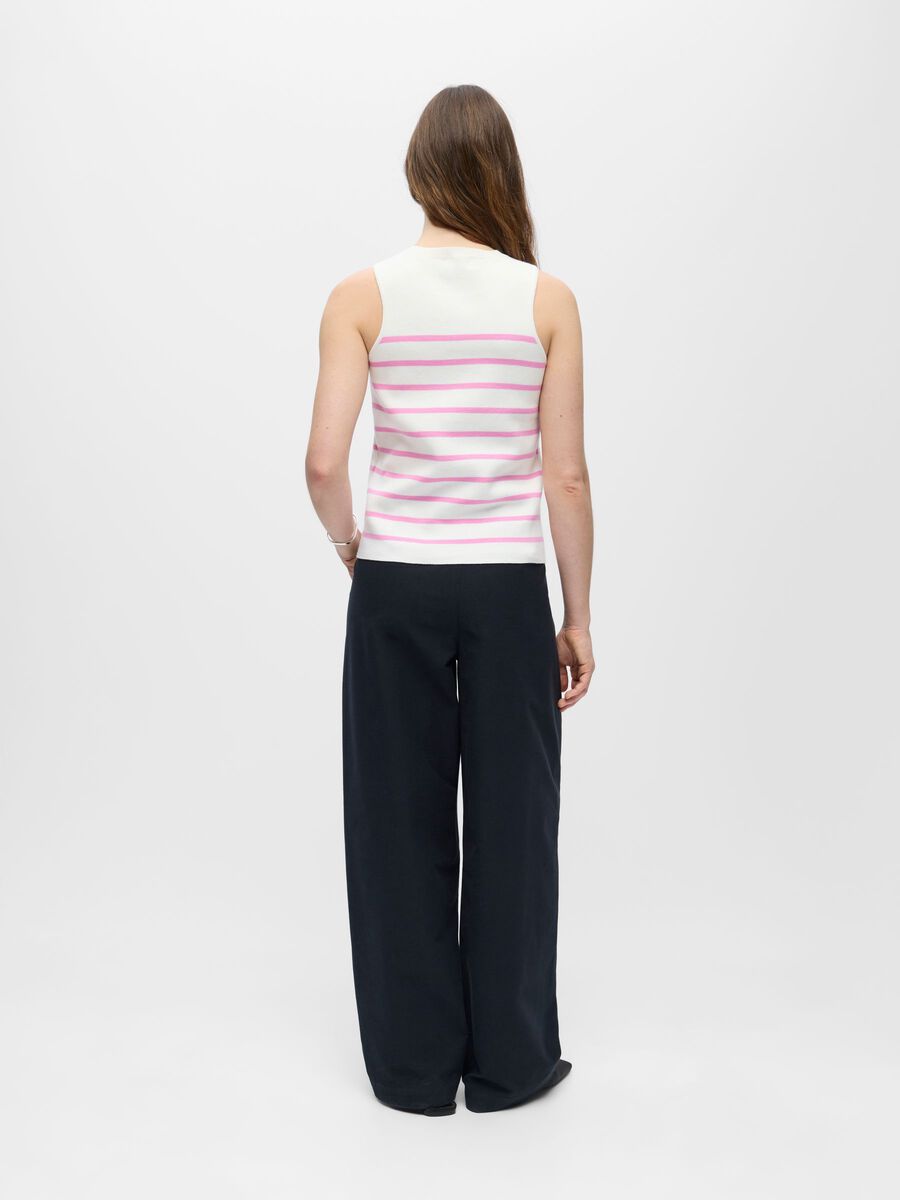 Product carousel image - FITTED KNIT TOP, Cloud Dancer | 2