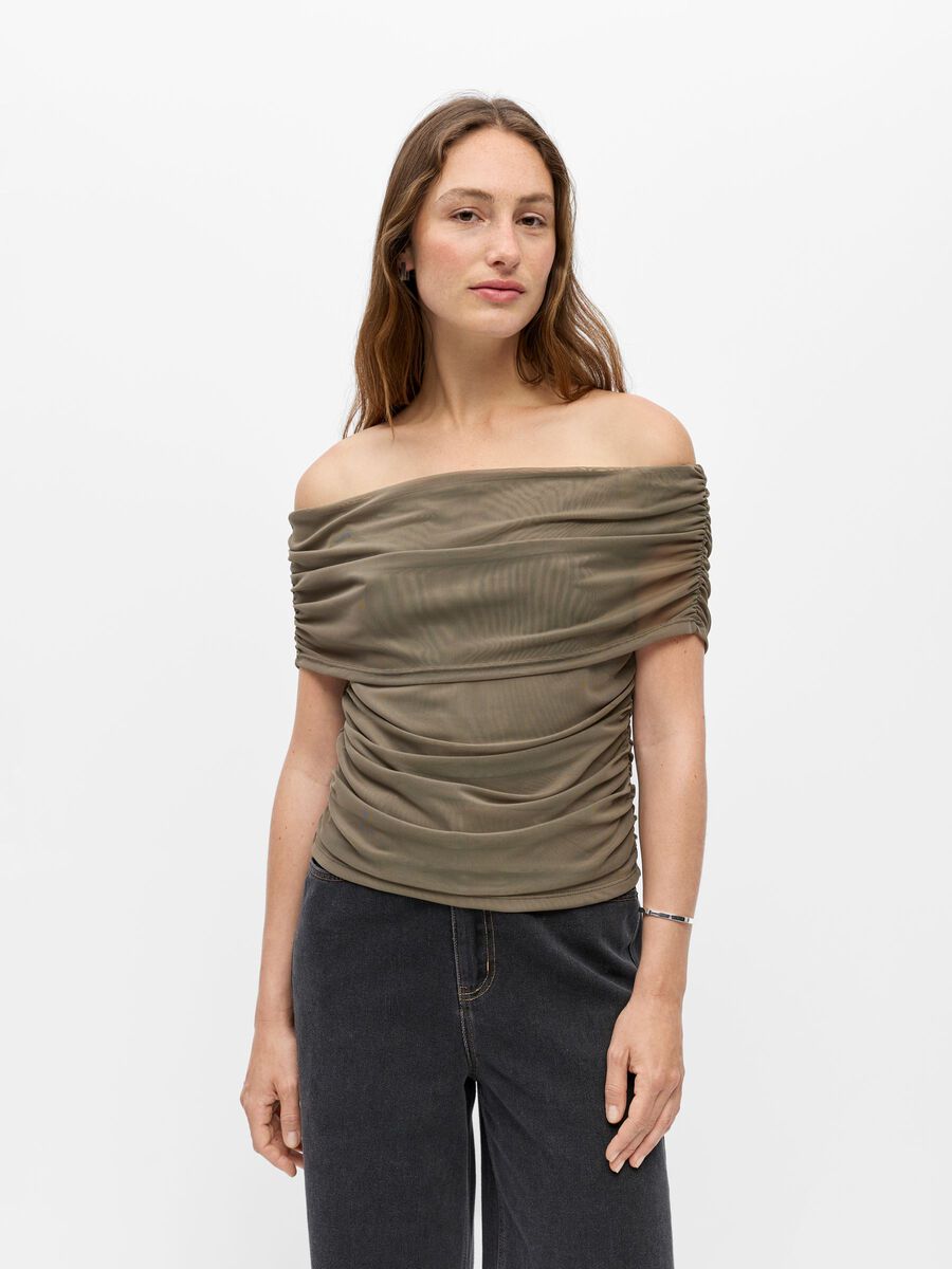 Product carousel image - RYNKEDE OFF-SHOULDER TOPP, Morel | 1