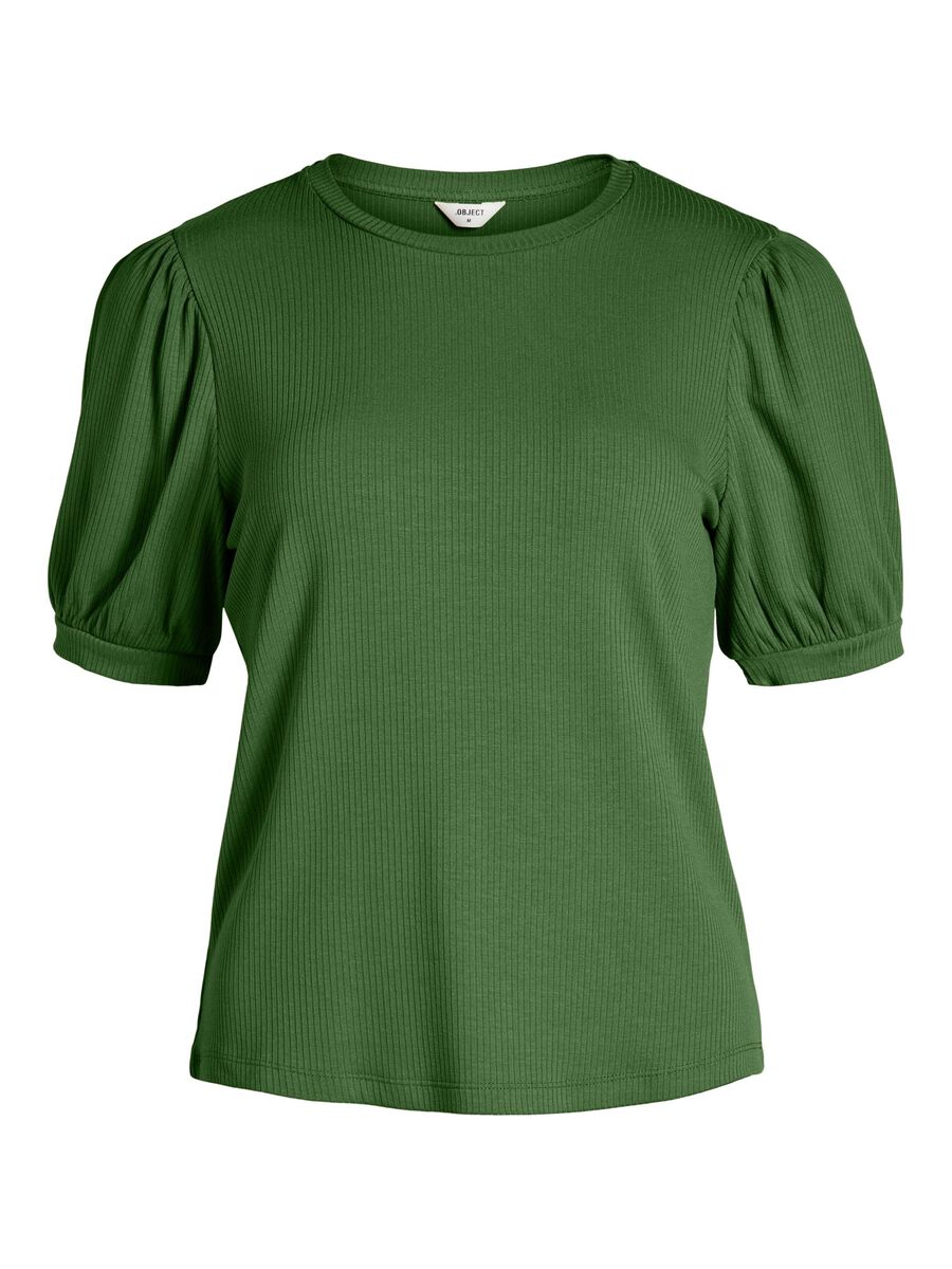OBJECT BALLOON SLEEVED TOP, Artichoke Green, highres - 23034454_ArtichokeGreen_963647_001.jpg