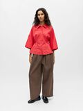 Product image thumbnail - PEPLUM SHIRT, Poinsettia | 4