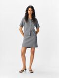 Product image thumbnail - KNITTED MINI SKIRT, Medium Grey Melange | 4