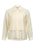 Product image thumbnail - SHEER LAYERED SHIRT, Birch | 1