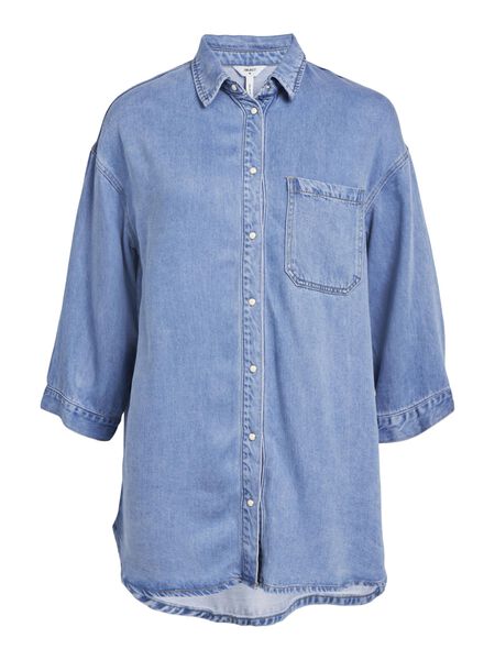 OBJECT LOOSE DENIM SHIRT, Light Blue Denim, highres - 23044073_LightBlueDenim_001.jpg