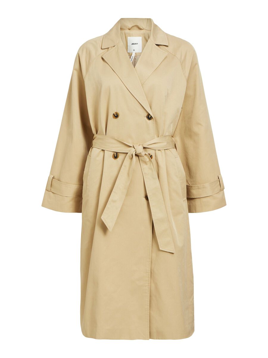 Object Collectors Item MET DUBBELE KNOPENRIJ TRENCHCOAT, Humus, highres - 23040648_Humus_001.jpg