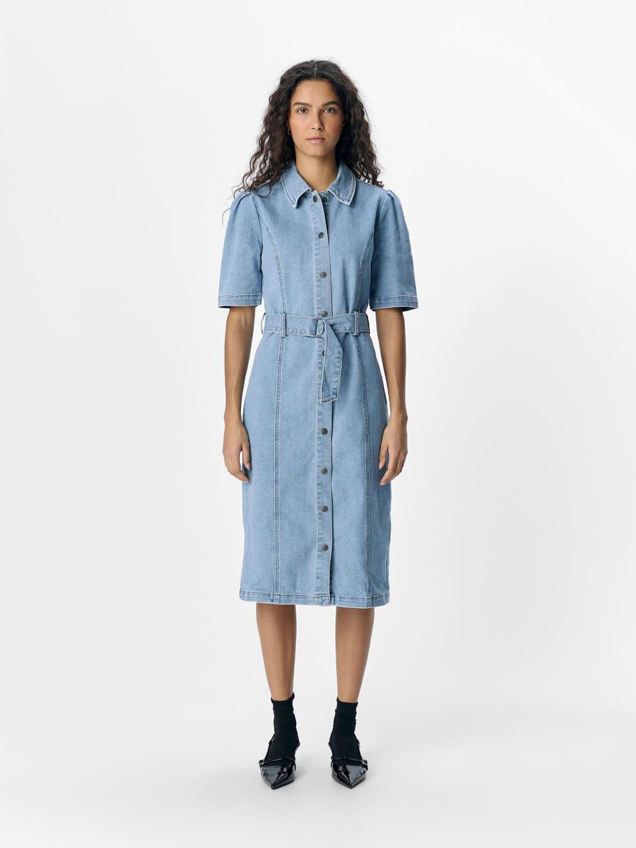 OBJECT DENIM MIDI DRESS, Light Blue Denim, highres - 23036902_LightBlueDenim_003.jpg