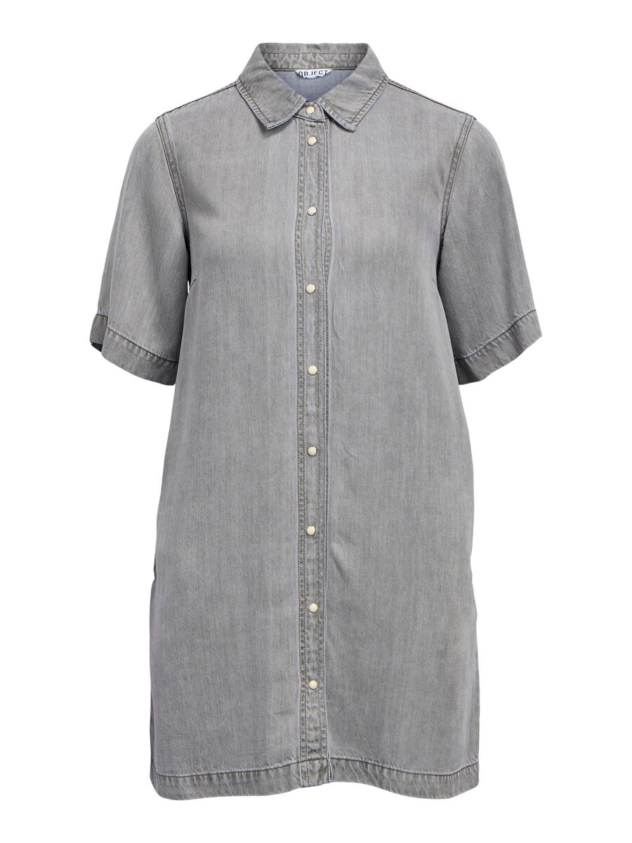 Carousel image - DENIM KORT KJOLE, Light Grey Denim | 1