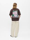 Product image thumbnail - LOOSE FIT T-SHIRT, Seal Brown | 4