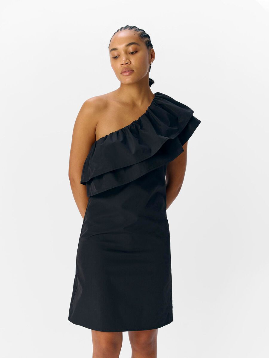OBJECT ASYMÉTRIQUE MINI-ROBE, Black, highres - 23047937_Black_003.jpg