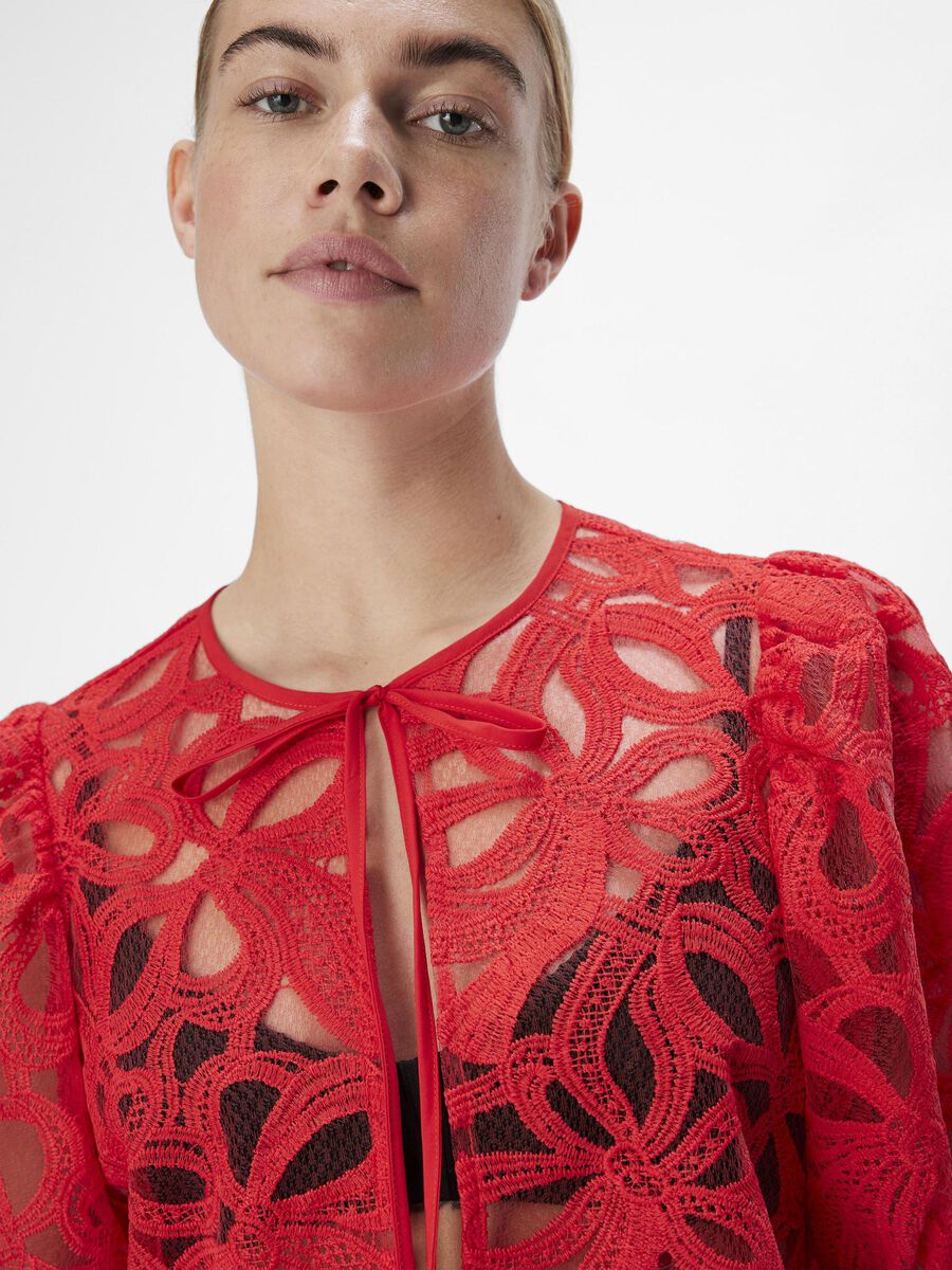 Carousel image - DETAILED BLOUSE, Flame Scarlet | 5