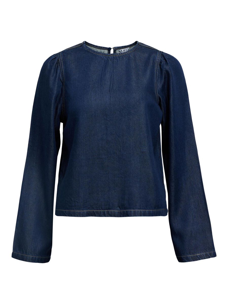 OBJECT DENIM BLOUSE, Dark Blue Denim, highres - 23048579_DarkBlueDenim_001.jpg