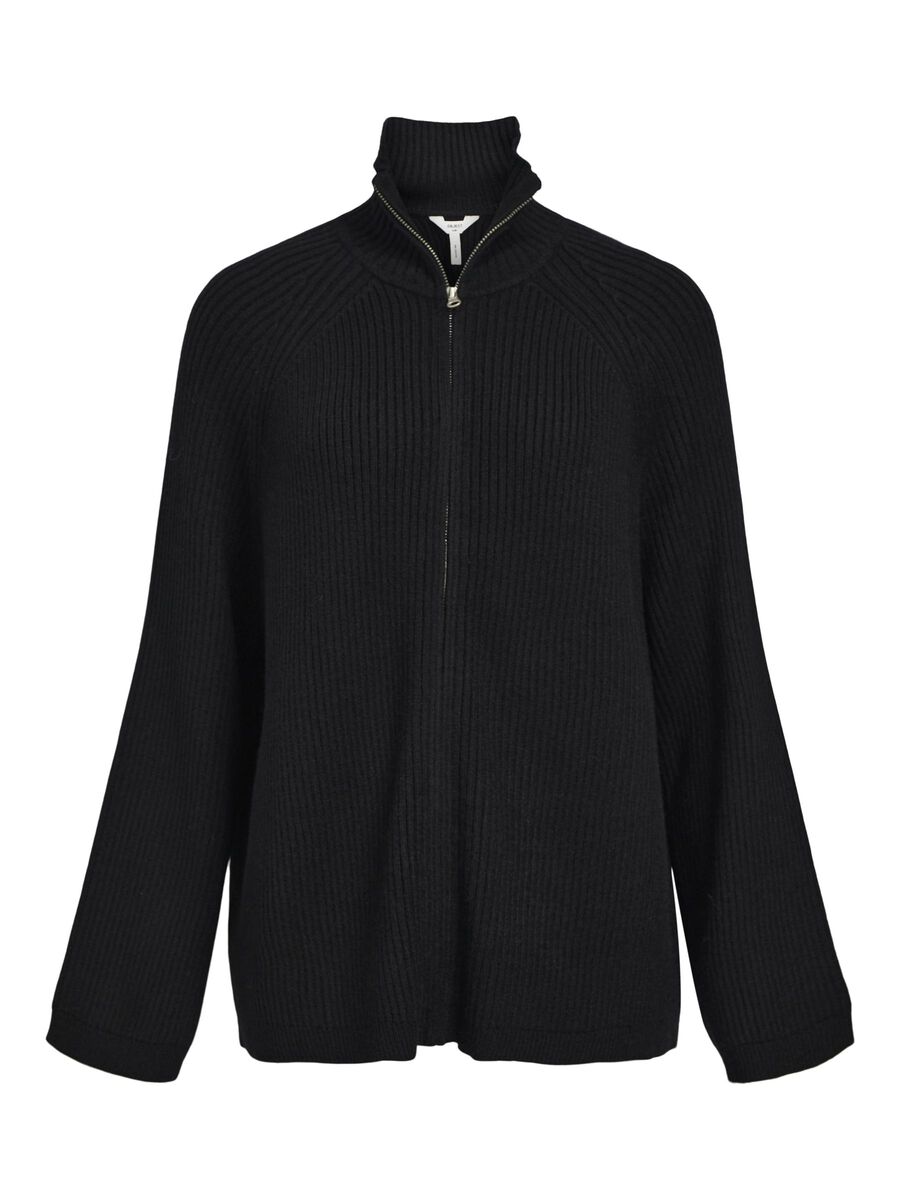 OBJECT FERMÉTURE ÉCLAIR CARDIGAN, Black, highres - 23042977_Black_001.jpg