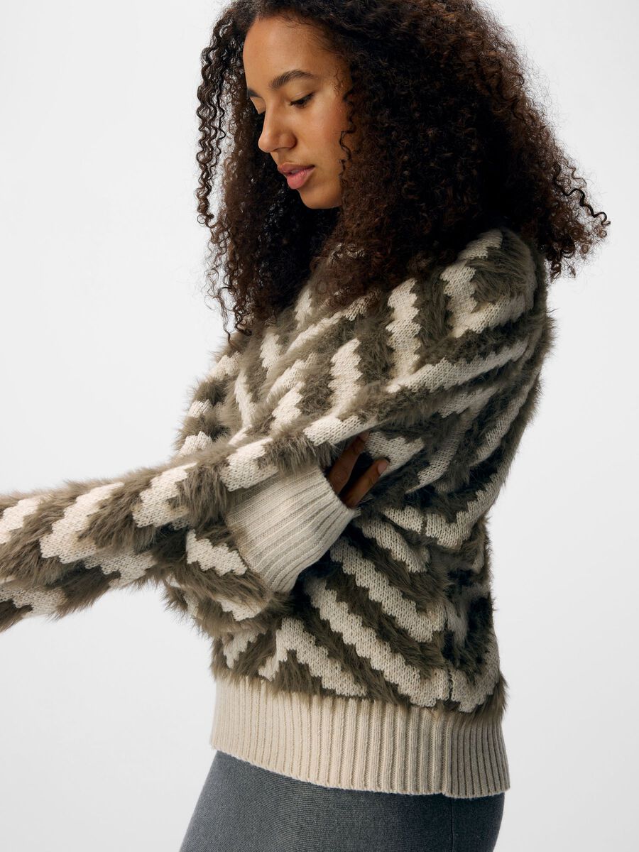 Product carousel image - KNITTED PULLOVER, White Sand | 4