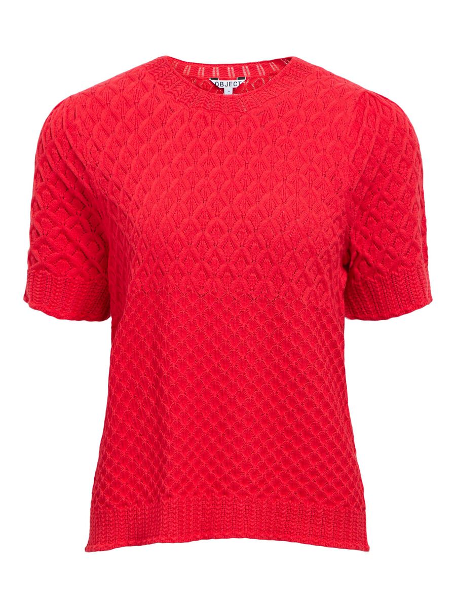 Carousel image - TEXTURED PULLOVER, Poinsettia | 1