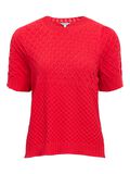Product image thumbnail - TEXTURED PULLOVER, Poinsettia | 1