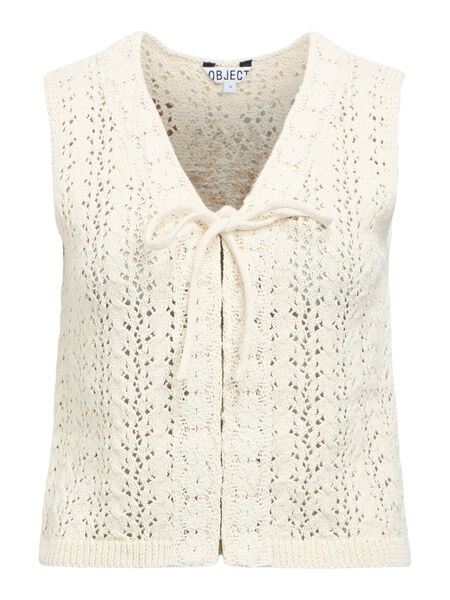 OBJECT KNITTED SLEEVELESS  VEST TOP, Birch, highres - 23048715_Birch_001.jpg