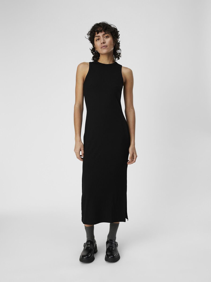 Object Collectors Item RIBBED MAXI DRESS, Black, highres - 23040621_Black_003.jpg
