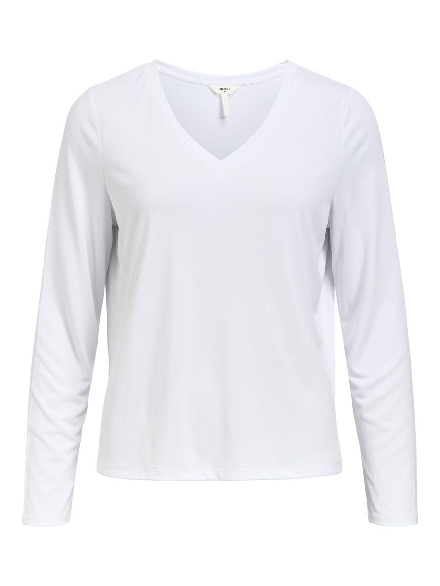 OBJECT TOP A MANICHE LUNGHE, White, highres - 23044668_White_001.jpg