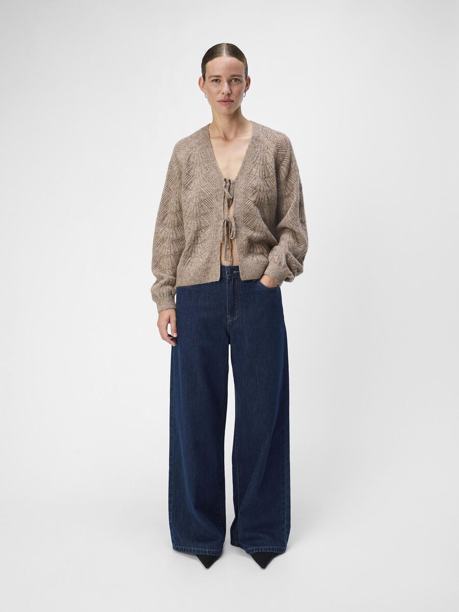 Carousel image - BOW CARDIGAN, Desert Taupe | 4