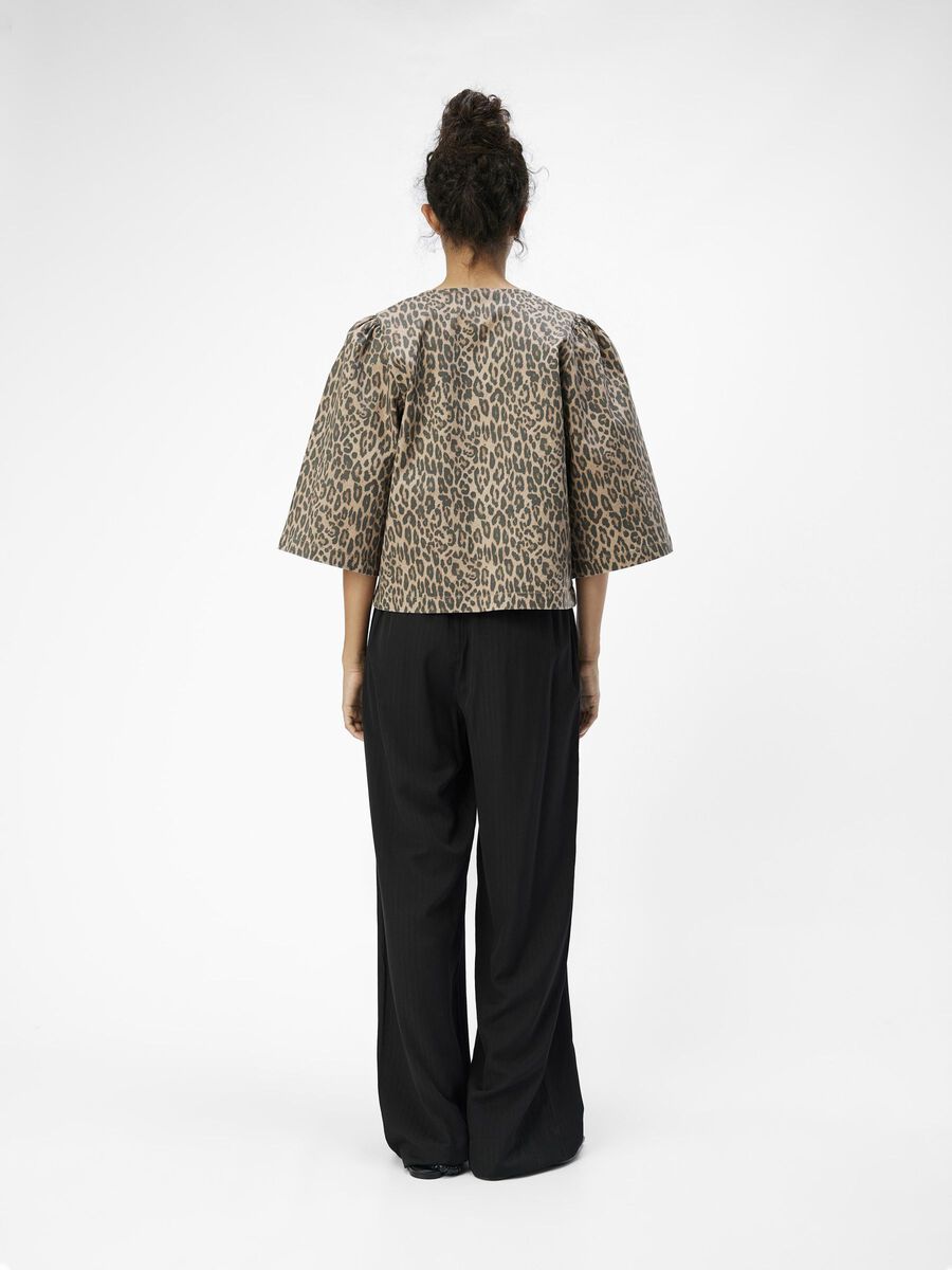 Product carousel image - IMPRIMÉ LÉOPARD TOP, Incense | 1