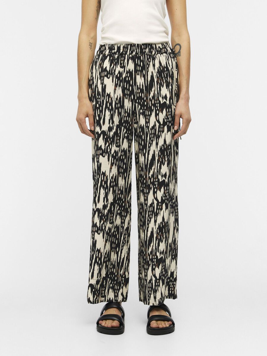 Object Collectors Item PRINTED WIDE-LEG TROUSERS, Sandshell, highres - 23042475_Sandshell_1067964_003.jpg