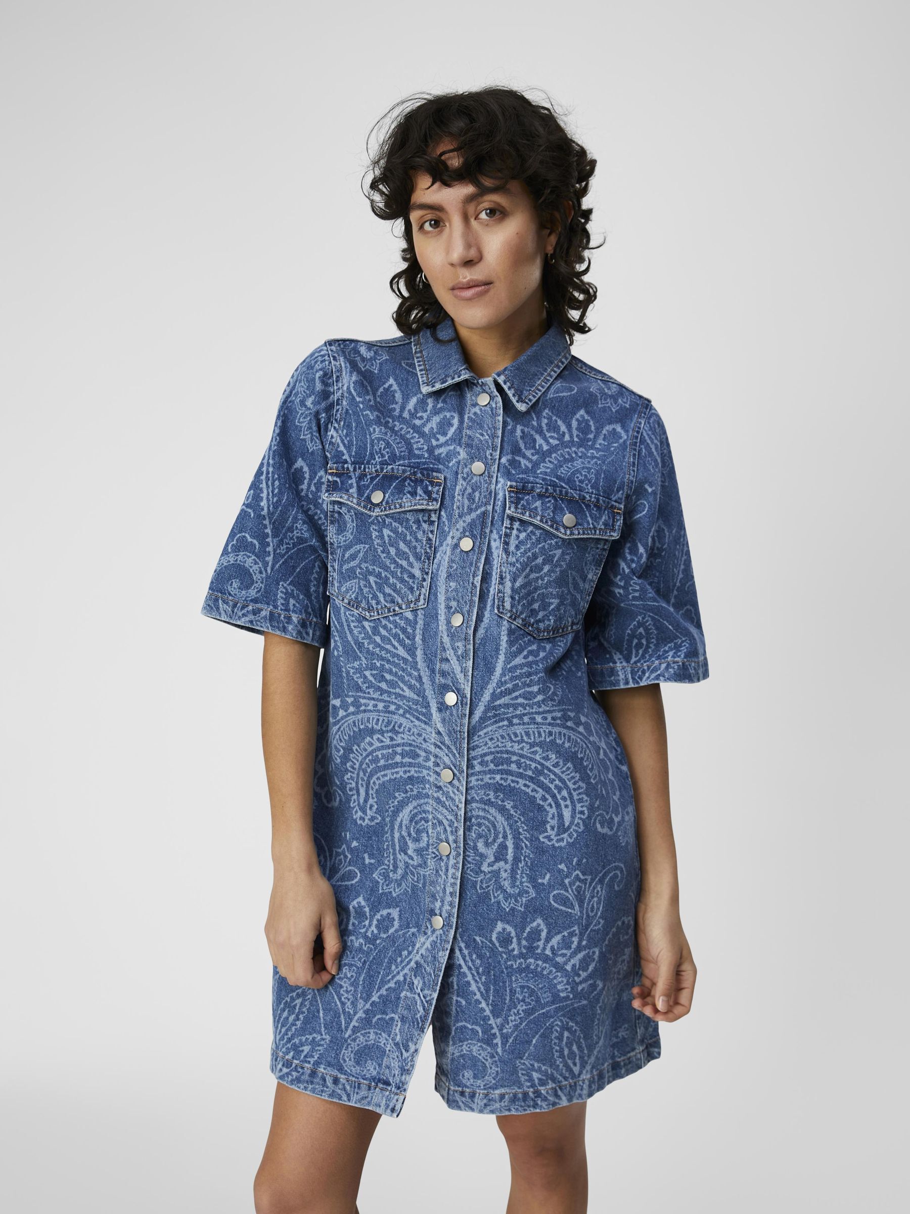 DENIM BLOUSEJURK Blau .OBJECT CI Belgie