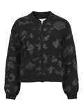 OBJECT DETAILED KNITTED CARDIGAN, Black, highres - 23045613_Black_001.jpg