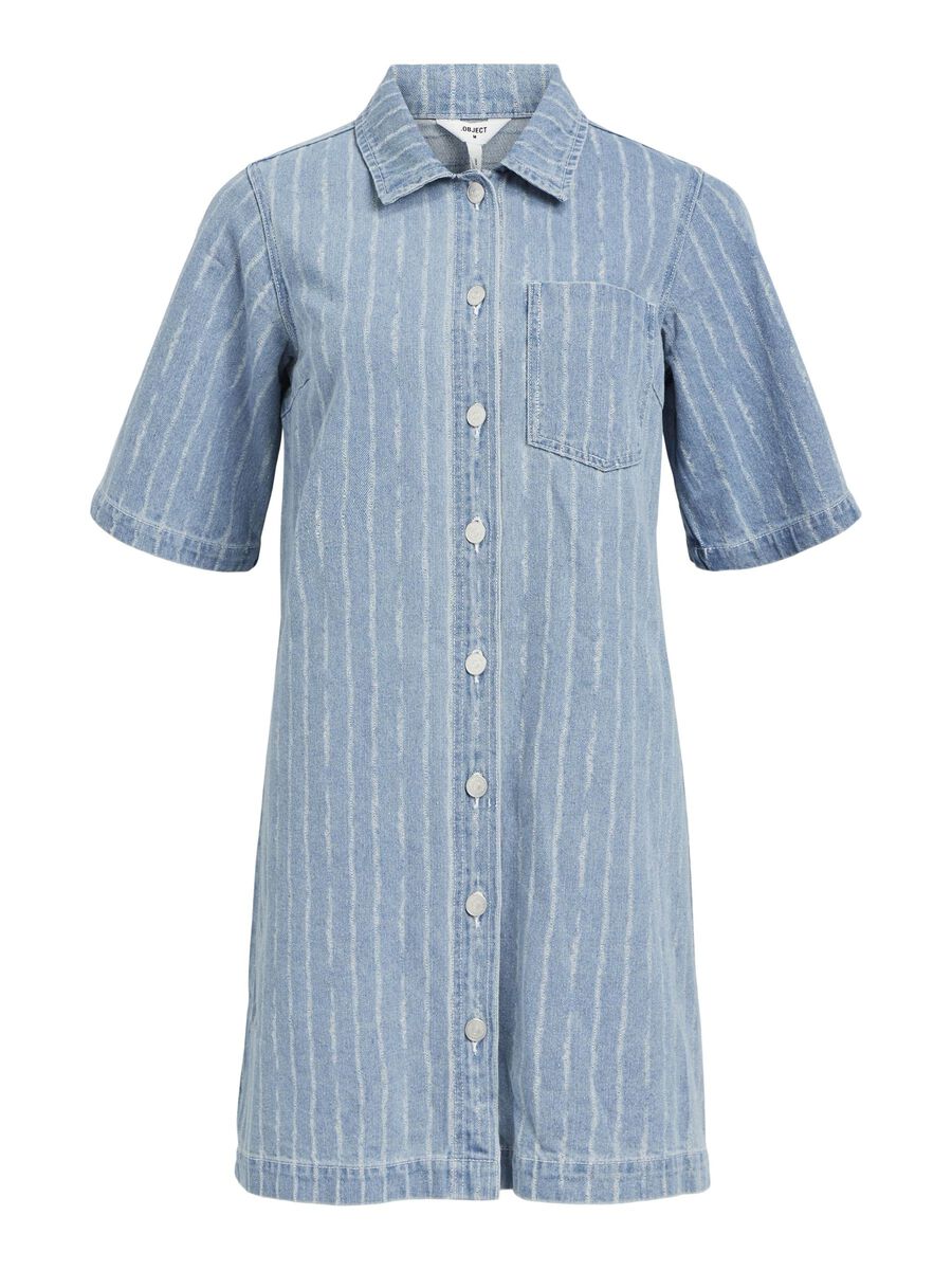 OBJECT DENIM SHIRT DRESS, Medium Blue Denim, highres - 23043612_MediumBlueDenim_001.jpg