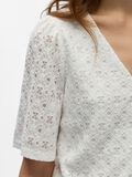 Product image thumbnail - BRODERIE SHIRT, Cloud Dancer | 5