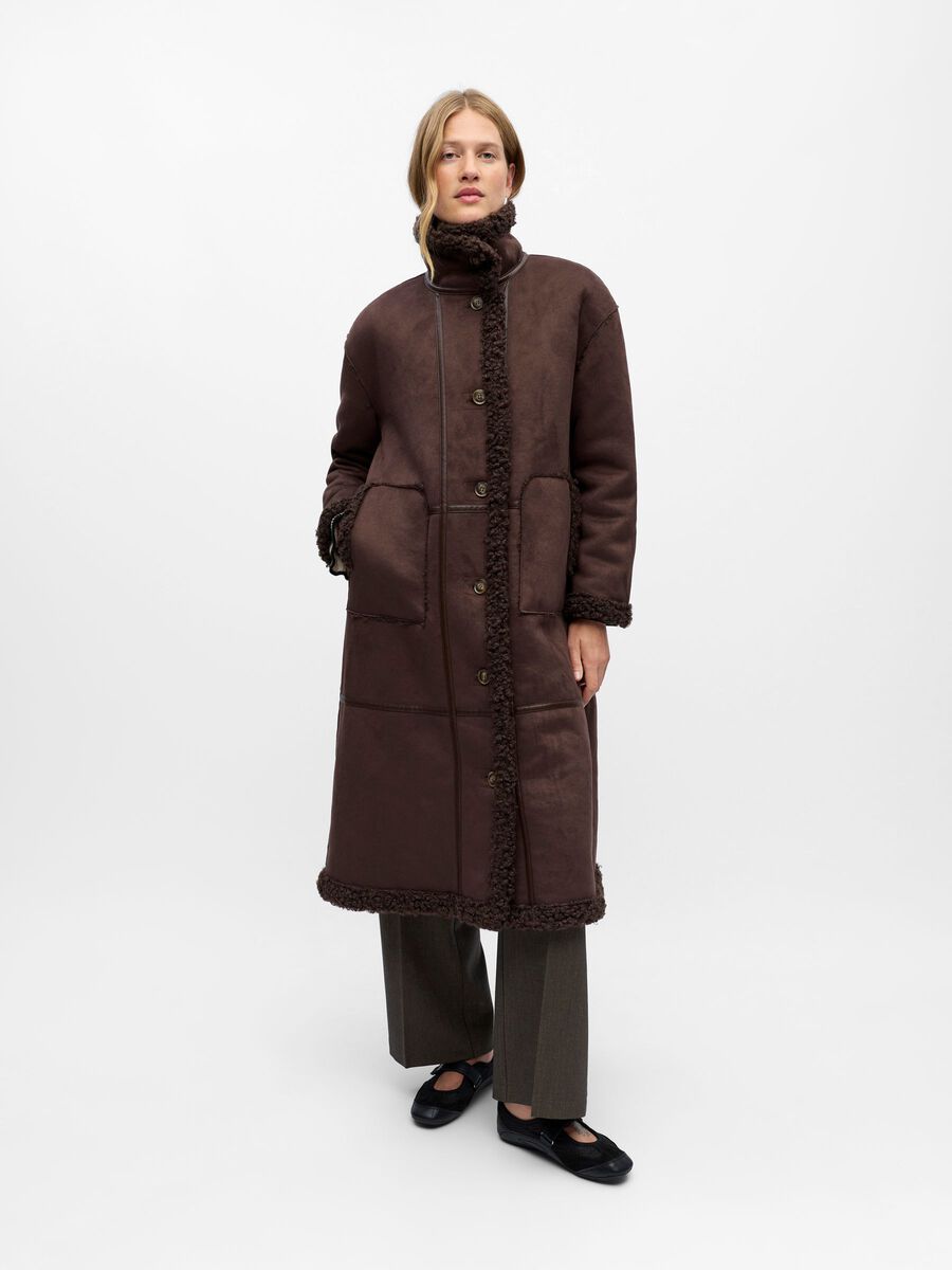 Carousel image - LONG COAT, Seal Brown | 4