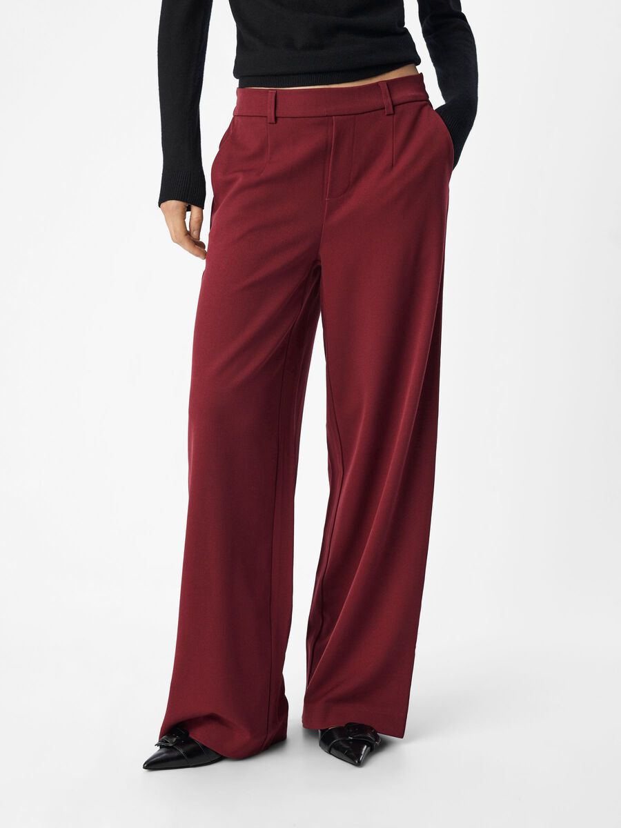 Product carousel image - OBJLISA TROUSERS, Cabernet | 1