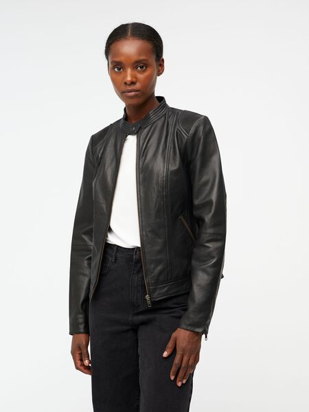 Object Collectors Item CLASSIC LEATHER JACKET, Black, highres - 23041449_Black_003.jpg