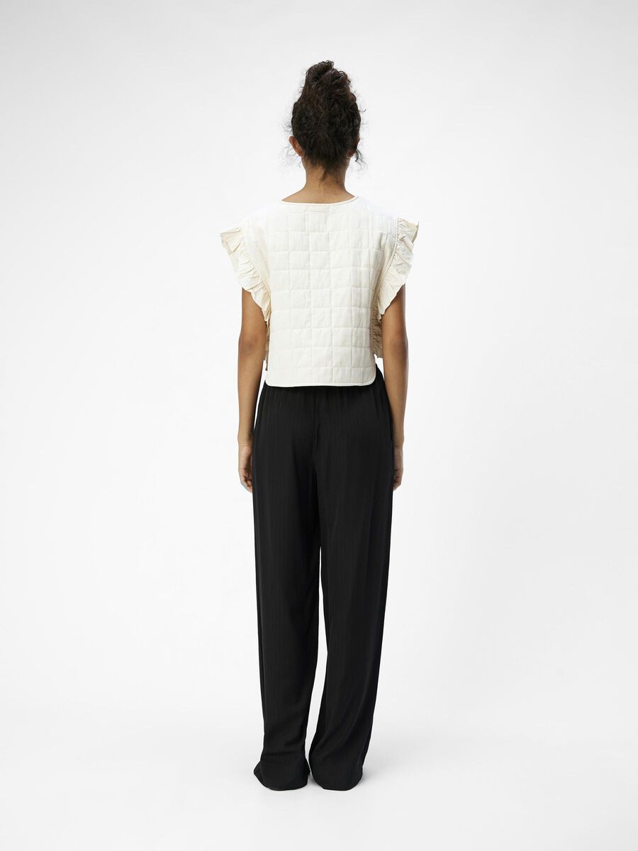 OBJECT RUFFLED QUILTED GILET, Sandshell, highres - 23046594_Sandshell_004.jpg